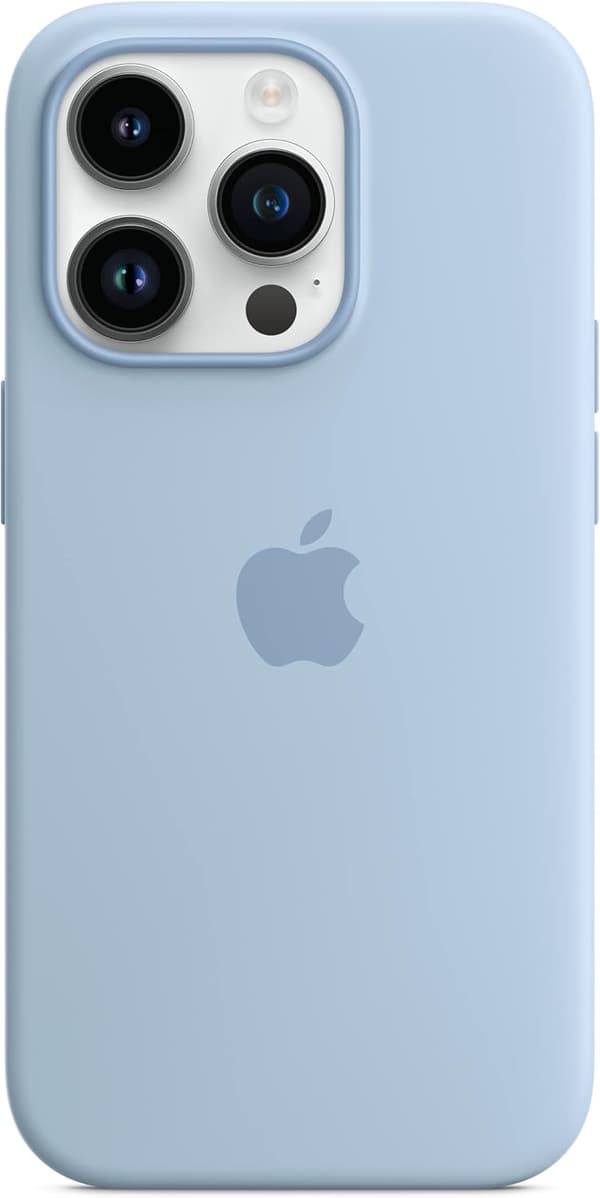 Silikoneetui med MagSafe til iPhone 14 Pro - Himmelblå