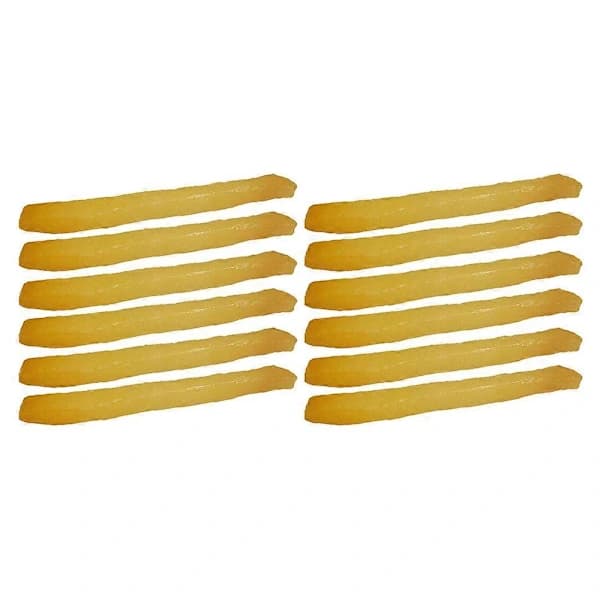 12 st Simulerade Chips Pommes Frites Modell Leksak Realistisk Chips Modell Prydnad