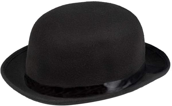 Bowlerhatt, for voksne, Hatt, Hodeplagg, Kostyme, Karneval, Tema