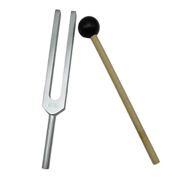 Stemmegaffel i aluminiumslegering, 417Hz stemmegaffel med silikonhammer, for testing av nervesystemet