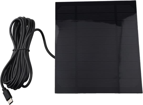 Lader Type-C Utgang Sikkerhetskameraer og Hage 3.5W Monokrystallinsk Solcellepanel med for Lys