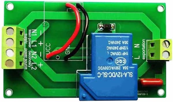 Made Easy 30A Kilde Mekanisme Uafbrudt - Strømkonvertering Dobbelt Afbrydermodul med Skift for Flow (12V) 12V 12V