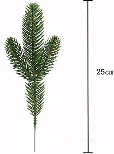 30 st konstgjorda tallgrenar, gröna växter, tallnålar, DIY