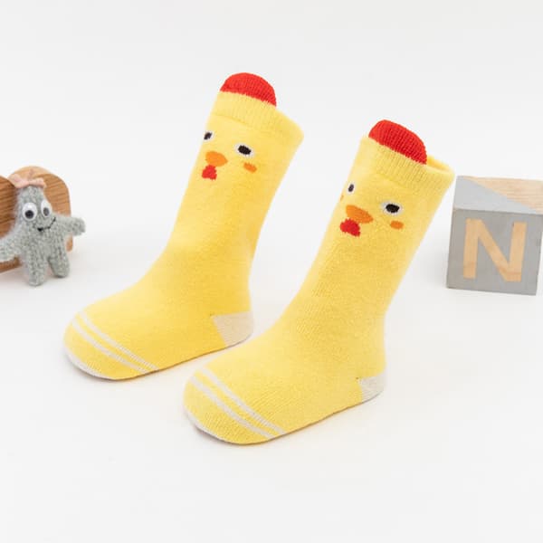 Ultra-thick high children's socks (5-pack) baby blend,