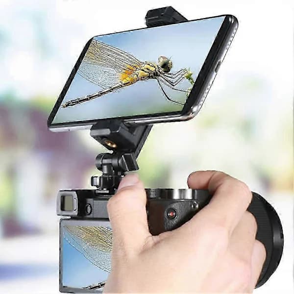 (pow yeah!) Universal kameratelefonfeste med blitssko og stativkompatibilitet for DSLR-holder