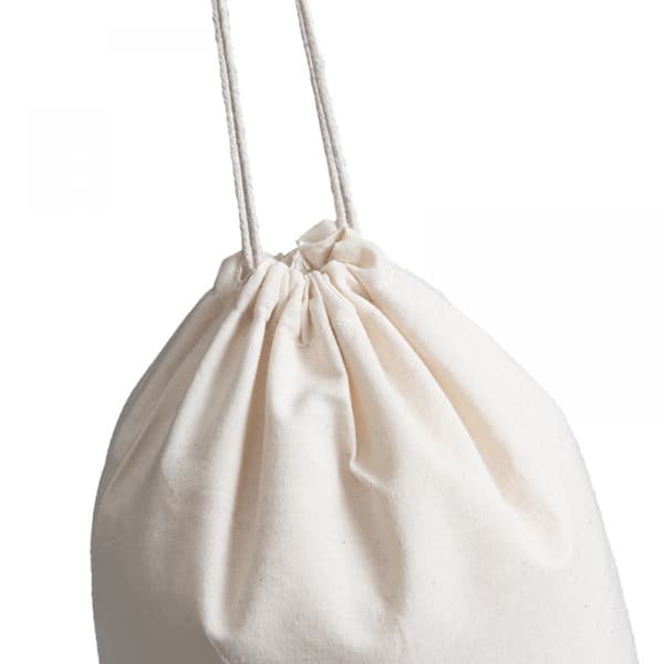 20*25CM Pure cotton drawstring laundry bag for home and travel laundry storage