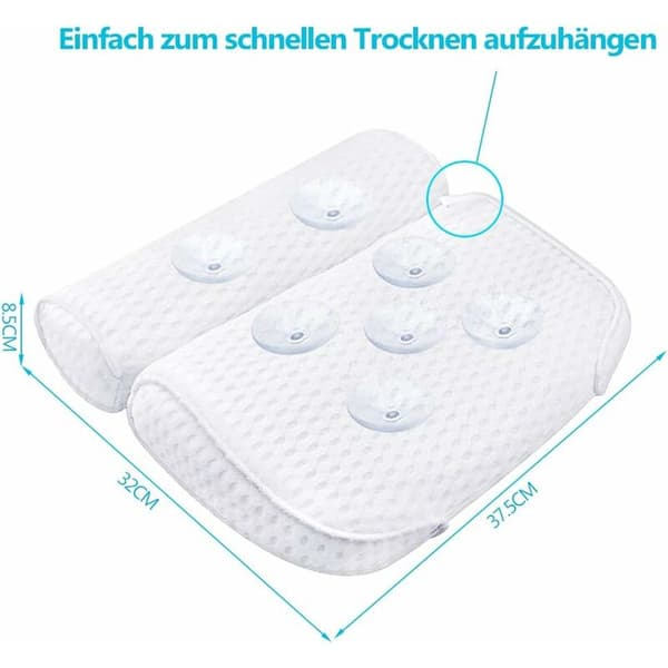 1 stk hvit badekudde