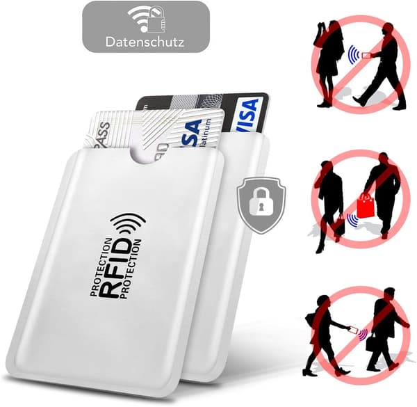 12-pack plånbokskortsskydd Anti RFID BEDRÄGERI Bankkortsfodral Ant