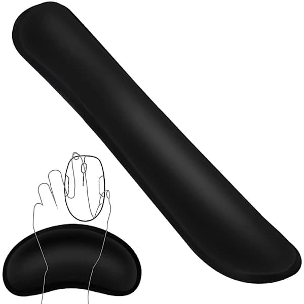 2 stk. håndledsstøtte til tastatur og mus til arbejde