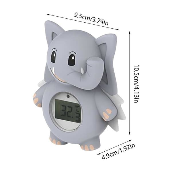 Flytande elefant digital termometer med LED-skärm: för babybad, pool, barnsim, dusch och bad