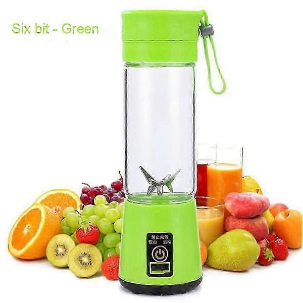 Mini bärbar kopp juicing elektrisk mixer matberedare smoothie maker mixer grön green