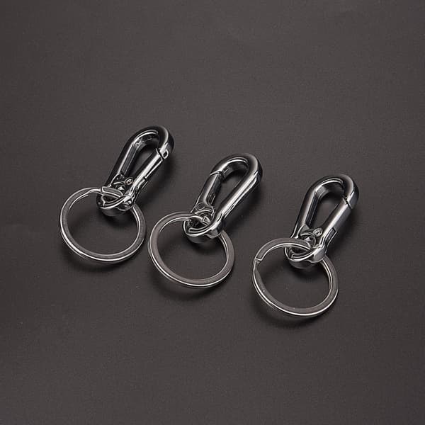 Metalkarabinhage Nøglering Nøglekædeholder Nøglekæde O