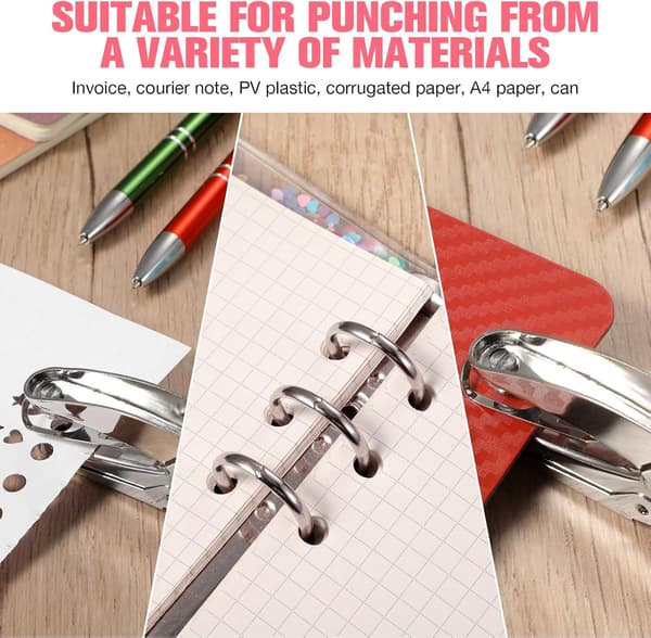 5 stk. liten hullmaskin for DIY-håndverksmerker, 3 former
