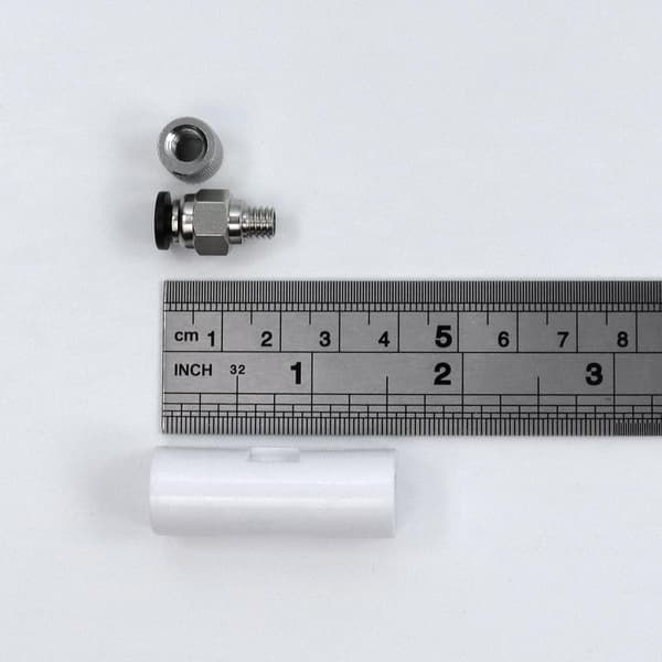 PTFE-putkiliitin liimattavalla kotelolla 6 kpl, pneumaattinen liitin