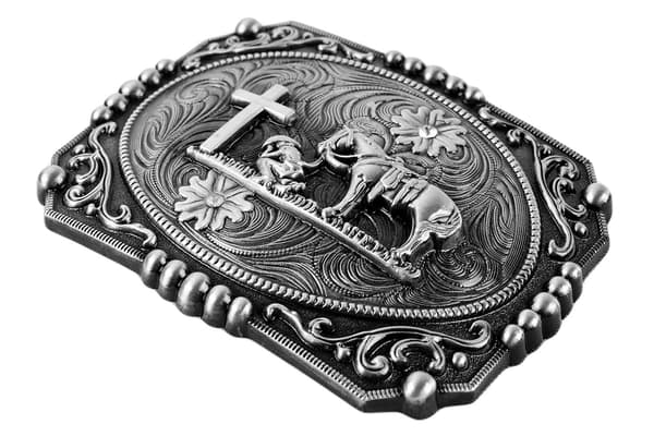 Cowboy Knælende Bøn og Hest Design Bæltespænder