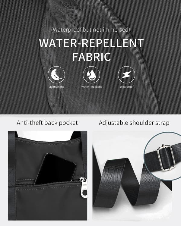 Dameveske, 13,4 tommer A4 Vanntett 2-i-1 Tote Bag