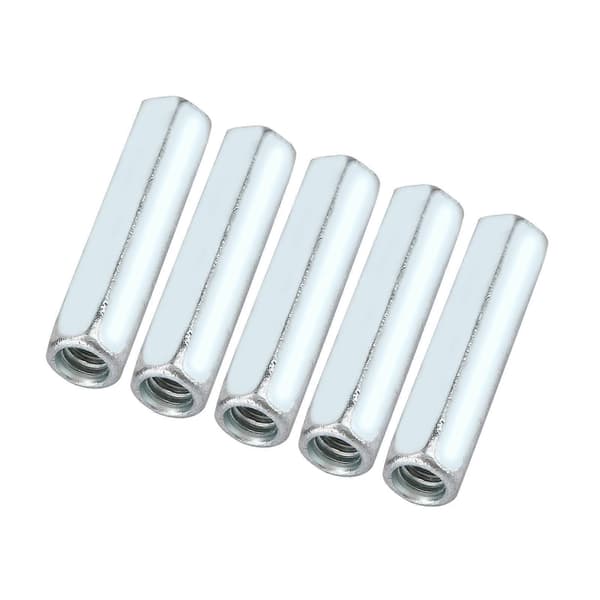 5 stk M6 * 40 Lang Stangmutter Sekskantet Hylsemutter Avstandsstykke Gjengede Fester YEMAA