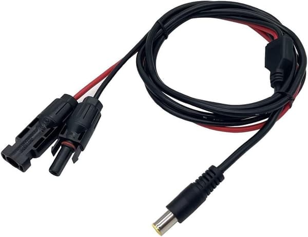 Høy kontakt til DC-adapter utendørs og effektiv energioverføringsytelse solcellepanel 8MM kabel for eventyr