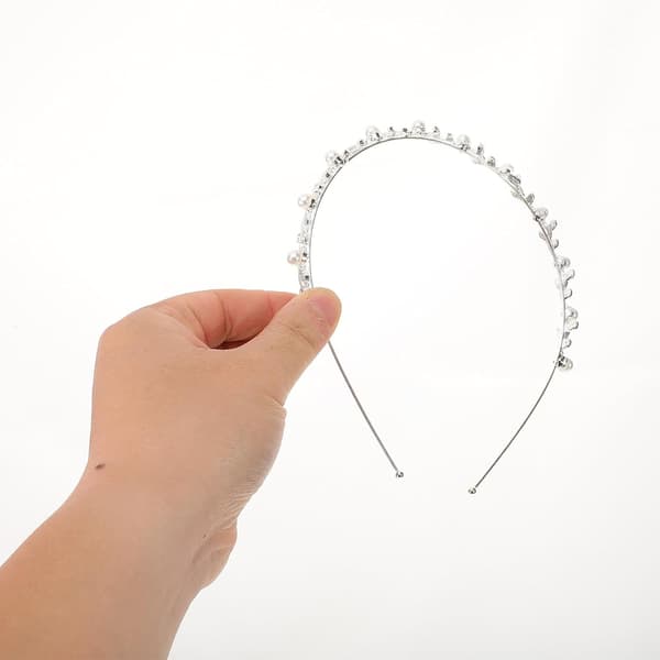 Perlebryllupshårbånd med Rhinestone-legering for damefester