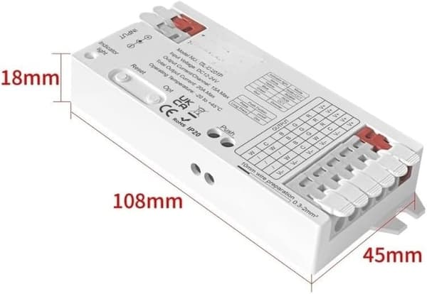 - Strip Zigbee 3.0, 15A DC-tilstande, Smart Tone, Conbee, LED-driver til 12-48V PWM-dæmpningskontrol RGBCCT/RGBW/RGB-belysningscontroller