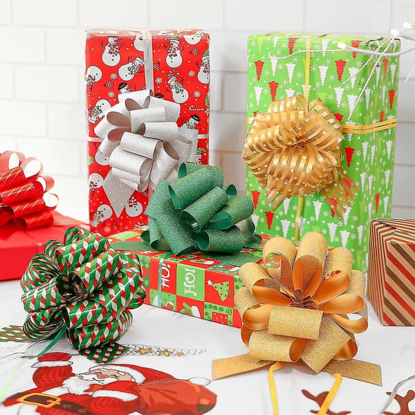 Julstrumpa Fyllning Julklappsband Julklappar Rosetter Julfestgåvor Presentknut Ri