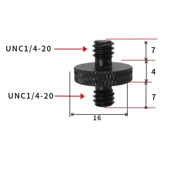 Tripod Thread Adapter 1/4\" to M10 - 5-pack 1/4-20