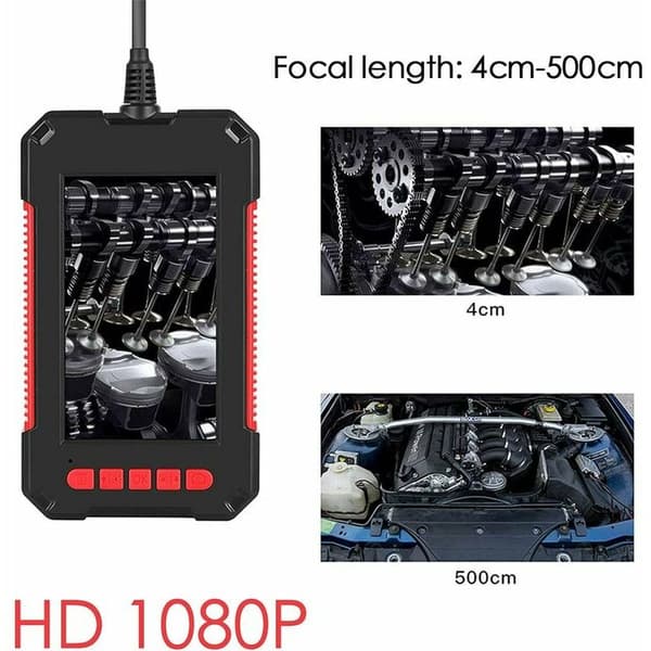 Industrial Borescope, 1080P HD Digital Inspection Camera, 4.3 Scr