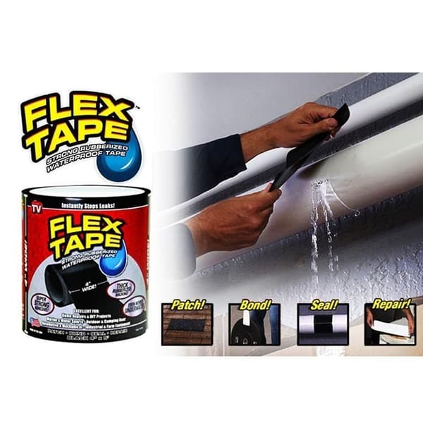 Flex Tape - sterk vanntett gummiteip (10 cm. X 1.5 m) 120 120