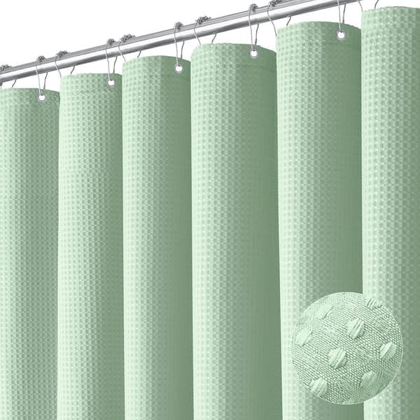 Embossed Pattern Shower Curtain - 180 x 180 cm - Waterproof, Washable, and Thick - Special Texture for Bathroom