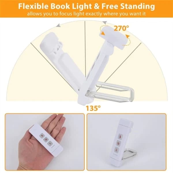 (pow yeah!) Bookmark Reading Light Book Reading Lamp BLACK - Perfect