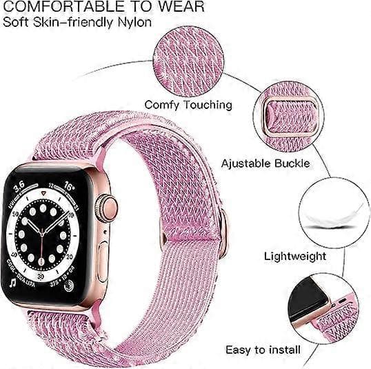 1 stk. justerbart erstatningsarmbånd til Apple Watch, egnet til mænd og kvinder