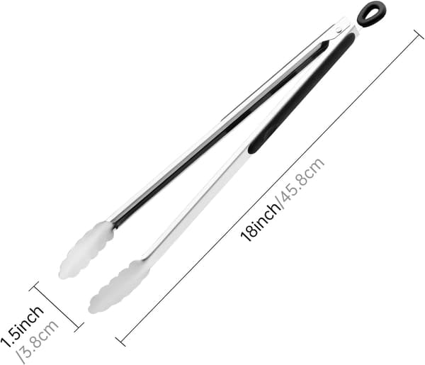 BBQ-tang, ekstra lange køkkentænger, premium rustfrit stål tang