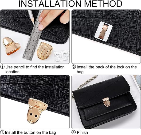 Wallet lock, bag lock, bag lock, briefcase fastener, tvi