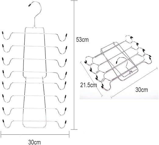 Flerlags foldbar tøjbøjle i aluminiumslegering, opbevaringstilbehør til tøj
