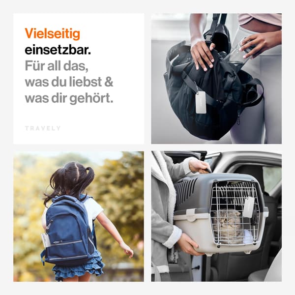 Premium bagageetiketter - Extra säkra bagageetiketter - Inklusive namnetikett - 2-pack - Silver