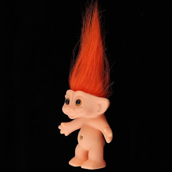 Delikat nøgen lykketrolddukke mini actionfigurer legetøjssamlinger orange
