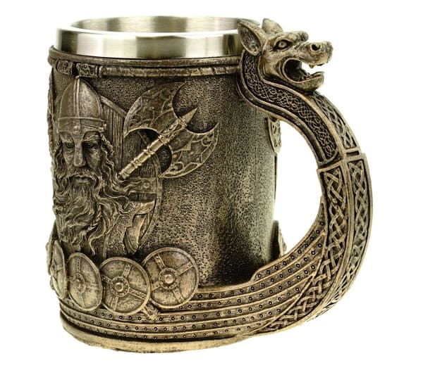Kreativ Vikingpirat Ølkopp i Rustfritt Stål Vannkopp