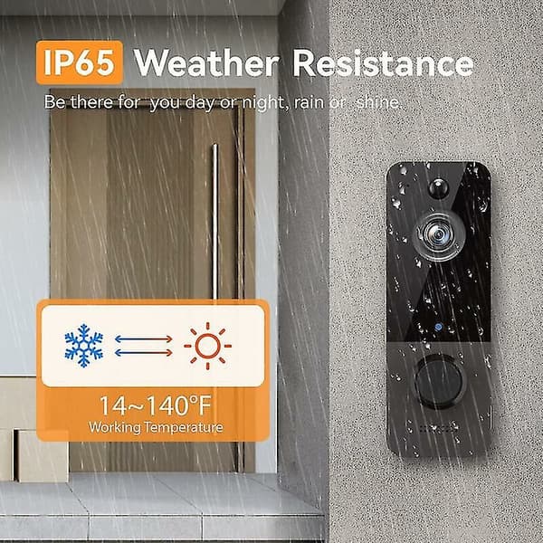 Wireless Doorbell Camera, Smart Video Doorbell with Motion Detection