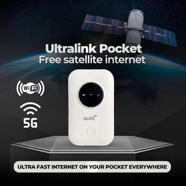 Bærbar WiFi-router - 1 enhed - Hvid ABS - 5G og satellitforbindelse - Til rejser og hjemmebrug