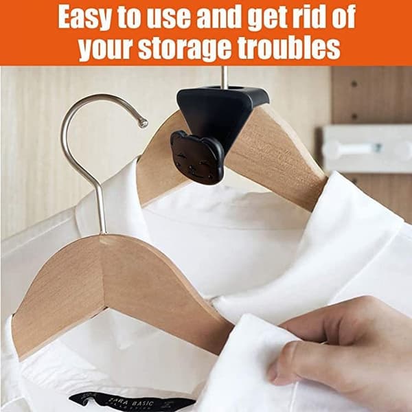 18 Space-Saving Hooks (Black Bear), Hanger Connection Hooks, Which Are