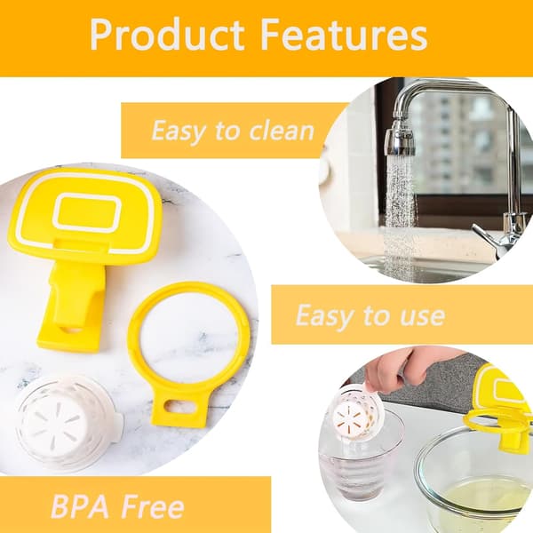 Basketball-Themed Egg Separator — A Silicone Yolk Separator: An Indispensable Kitchen Gadget for Separating Egg Whites (3-Pack)