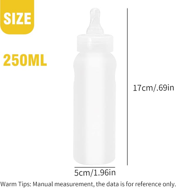 250 ml lammmatningsflaskor 10-pack boskapsdricksflaskor kannor getkalvmjölkvattenflaska lantbrukstillbehör flaska