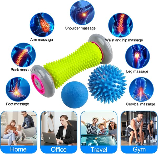 #Fodrulle til plantar fasciitis, Lacrossebold & Pigget Massagebold#