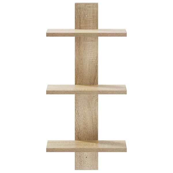 Vegghylle Sonoma-eik 30 x 13,5 x 64,5 cm konstruert tre