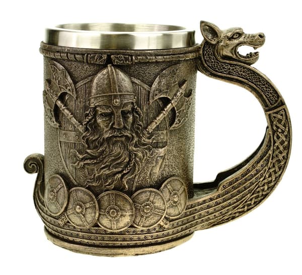 Kreativ Vikingpirat Ølkopp i Rustfritt Stål Vannkopp