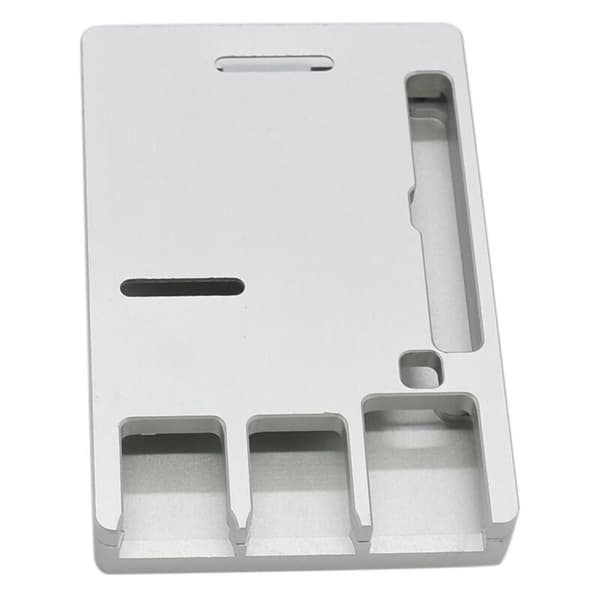 Aluminiumslegeringskall Modell B for Raspberry Pi 4, Ultratynt skall CNC-kjøling Varmeavledning Kun for Raspberry Pi 4B (Sølv)