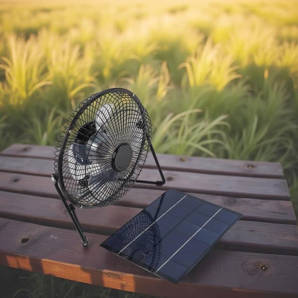 5 ventilatorer 8 tommer USB hønsehuse og drivhuse 2W solpanelkit med til bæredygtig køleløsning