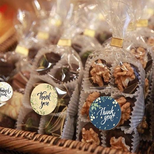 1 pc 500-pack Thank You Labels Self-Adhesive for Gift Bags, Weddings