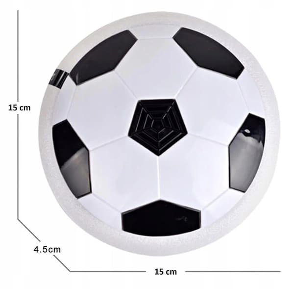 Luftdrevet fodbold med LED-belysning Hover Ball til indendørs fodbold