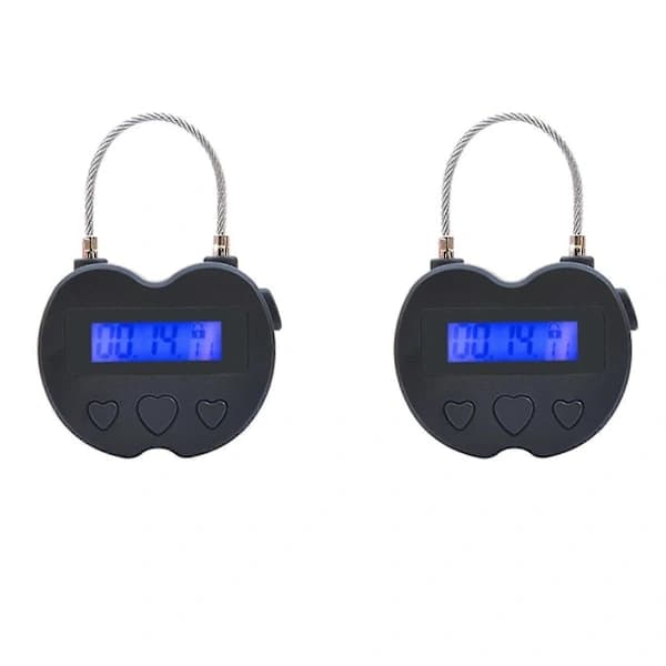 Smart tidslås LCD-display timer USB genopladelig midlertidig timer hængelås nulstil elektronik 1-pak 1-pak 1pack